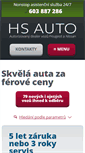 Mobile Screenshot of hs-auto.cz